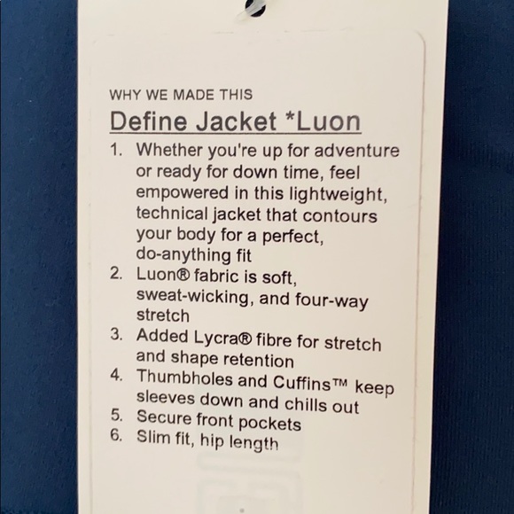 Lululemon define jacket *Luon - Picture 7 of 7